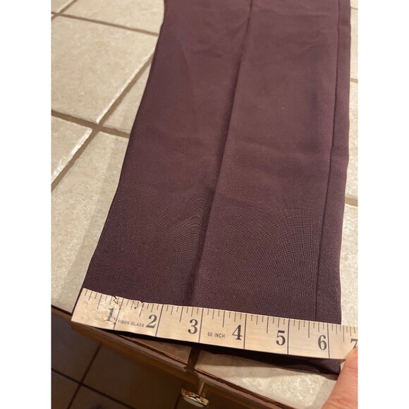 Ann Taylor Curvy Fit High Rise Ankle Pants Slim Leg Polyester/Spandex Plum 6P - Picture 15 of 16